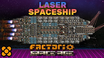 Build a LASER Spaceship for the inner Planets! Factorio Space Ship Design