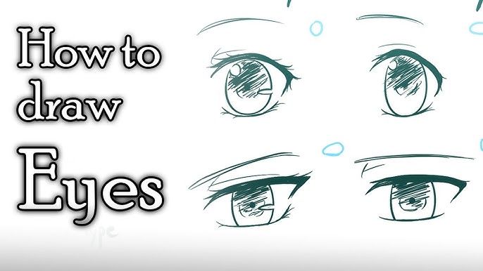 How to Draw Anime Girl Eyes [10 Ways] [No Timelapse] 