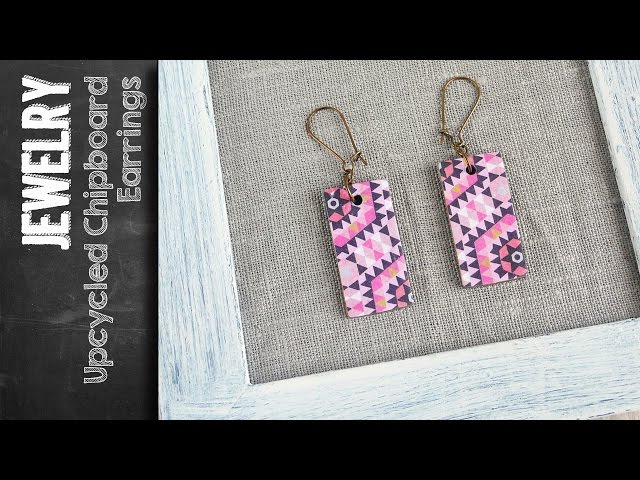 Chipboard Earrings - Cutesy Crafts