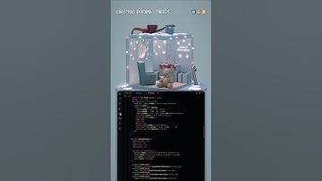 Christmas Diorama (ThreeJS🧑‍💻) #coding #programming #2025 #threejs #htmlcssjs #webdev #frontend #css