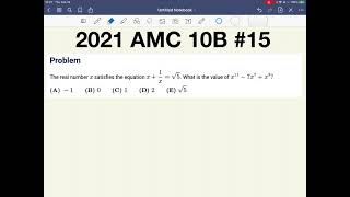 2021 AMC 10B #15 Full Solution