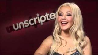 Christina makes a laugh while talking to Cher
