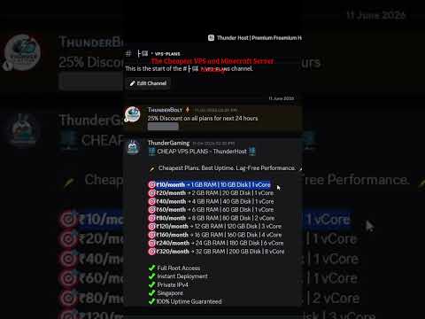 The best Free VPS Hosting of 2026! Get your free or cheapest VPS/Server now. ThunderHost - Premium