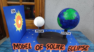 How to make 3D Model of Solar Eclipse/School Model for exhibition/Tutorial link in description