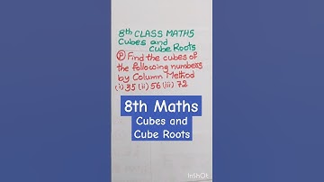 Find the cubes of the following numbers by Column Method