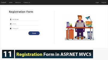 Design Registration Form in ASP.NET MVC 5 using Entity Framework in Urdu/Hindi-Class 11