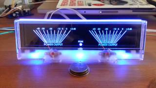 Power Amplifier Dual Analog Panel VU Meter Audio Level dB Meter W/ Blue BackLit
