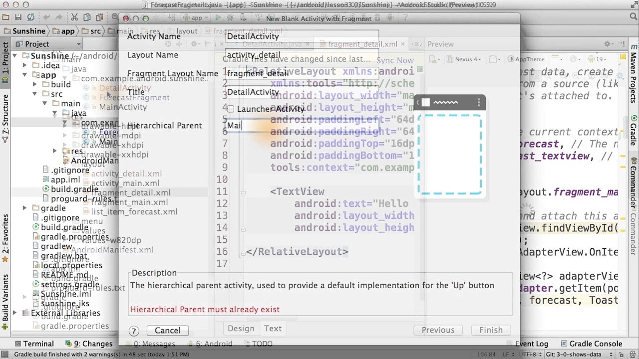 Create New Activity - Developing Android Apps - YouTube