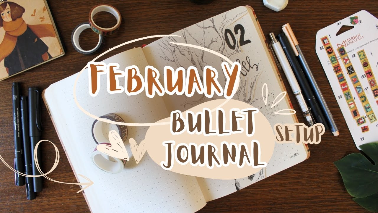 Bullet Journal for Productivity: February 2025 Bullet Journal Setup