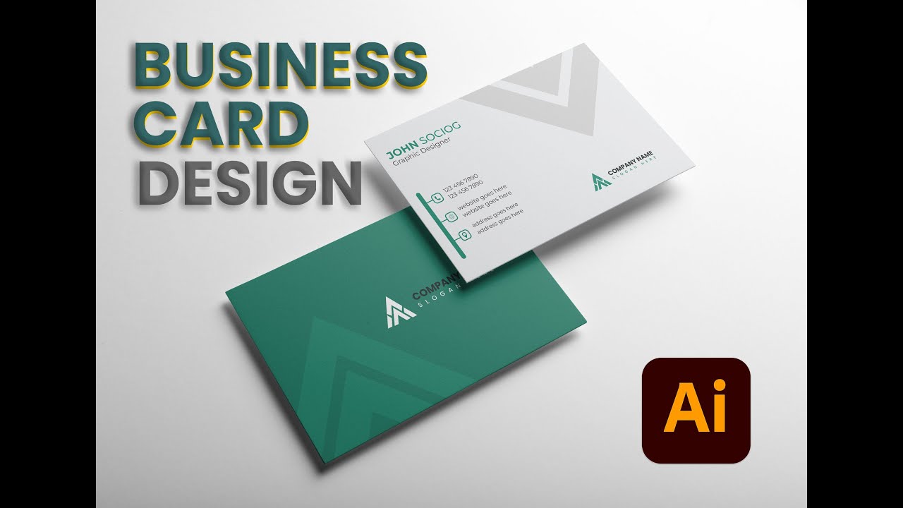 Business Card Design || Adobe Illustrator #adobeillustrator # ...