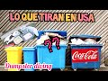 Dumpster diving / Lo Que Tiran en USA   (Encontre mucha comida)( Repare las camas )