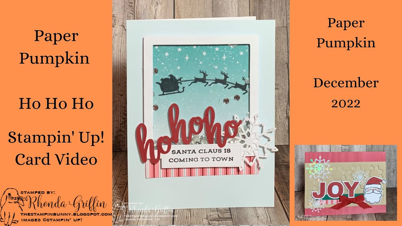 Ho Ho Ho October 2022 Paper Pumpkin Stampin' Up! Kit Card Video Copy ...