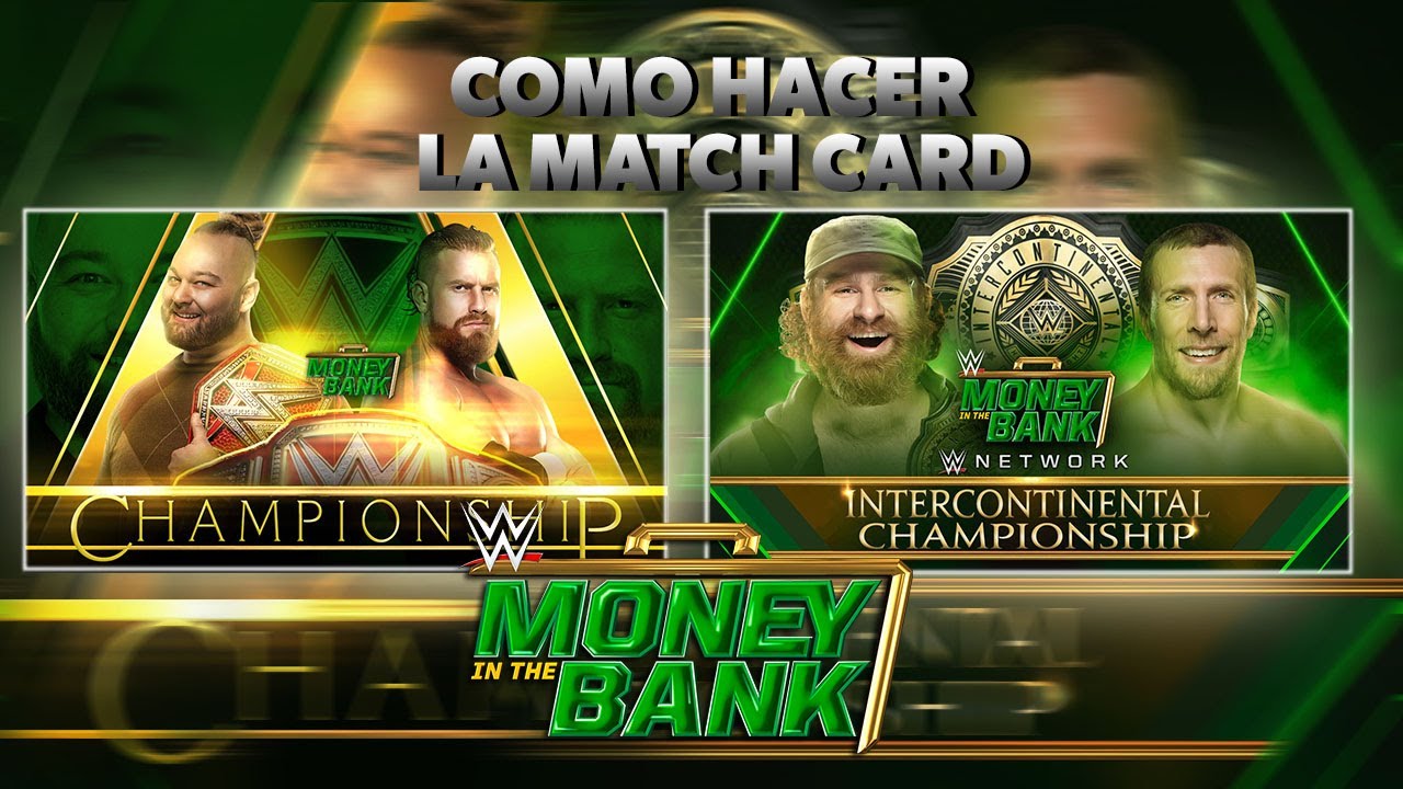 COMO HACER LA MATCH CARD DE MONEY IN THE BANK 2020 - YouTube