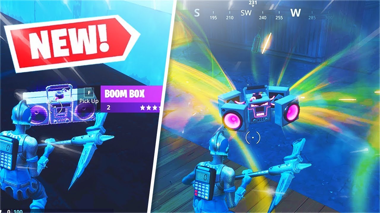 *NEW* Fortnite Boom Box Gameplay! [Destroys LARGE Builds] YouTube