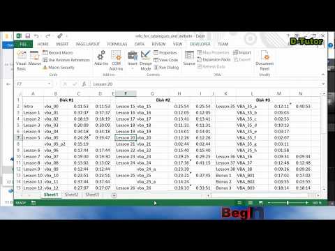 Excel VBA for Beginners Vol .1 - 6 Macro Security | Introduction  D-Tutorial