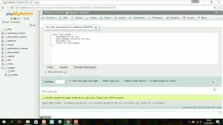 Relational database in phpmyadmin