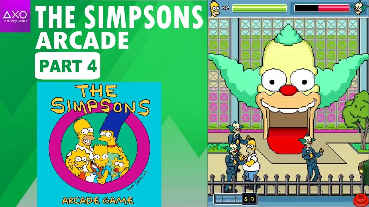 Taman bermain yang penuh badut jahat | The Simpsons Arcade | Java Game ...