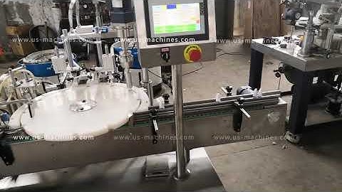 Automatic single head rotary eye drop bottle filling capping machine liquid bottle filler capper lin