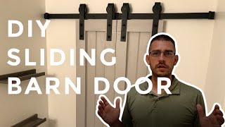 DIY Sliding Double Barn Doors - Inexpensive!