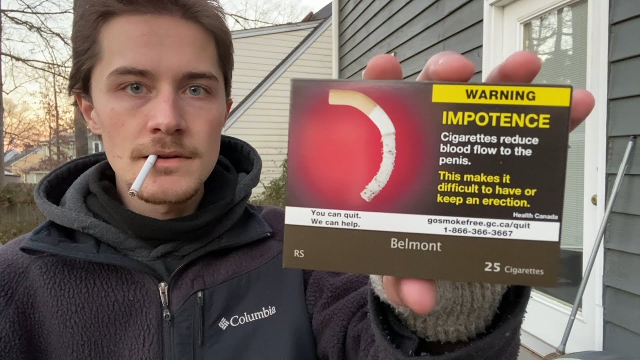 Smoking a Belmont Cigarette from Canada - Review