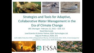 Lecture 11 Marmorek Adaptive Management in the Era of Climate Change