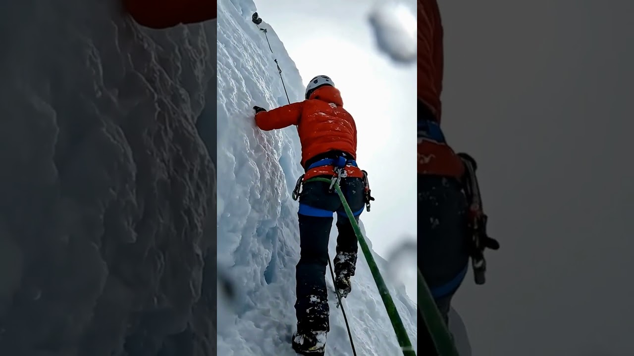 Frozen Ascent on Icy Slopes 🥶⛰️ 