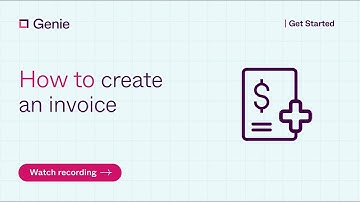 How to create an invoice in Genie