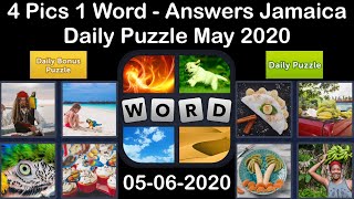 4 Pics 1 Word - Jamaica - 06 May 2020 - Daily Puzzle + Daily Bonus Puzzle - Answer - Walkthrough screenshot 1