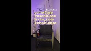 Nomenclaturas (camel case, pascal case, snake case y kebab case)