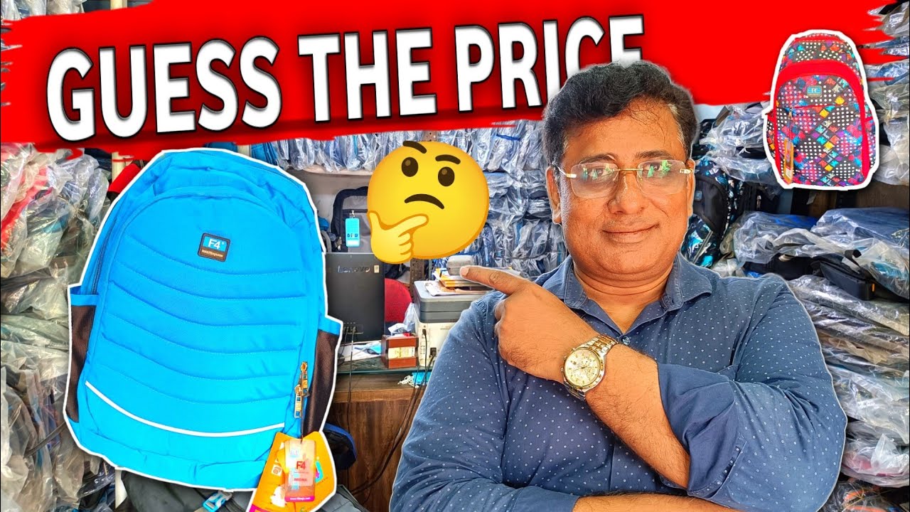 School Bag Wholesale Market Mumbai, Bags Manufacturers in Mumbai.. Byculla Bag Market