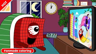 NB 1000 Stop Watching TV And Go To Bed Now Numberblocks Fanmade Coloring Story