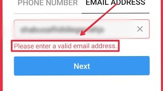 Instagram || Please Enter a valid email address Problem solve screenshot 5