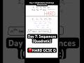 👉Day 7: GCSE Quadratic Sequence - 🔴HARD question solved here #gcsemaths
