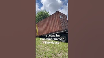 Container House build Step 1  #container #containerhome #containerhouse #diy #tinyhouse #florida