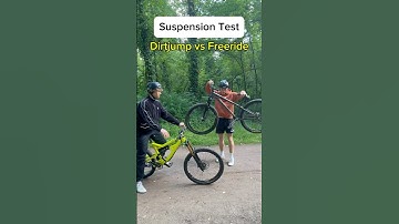 Suspension Test Freeride Bike vs Dirtjump #shorts