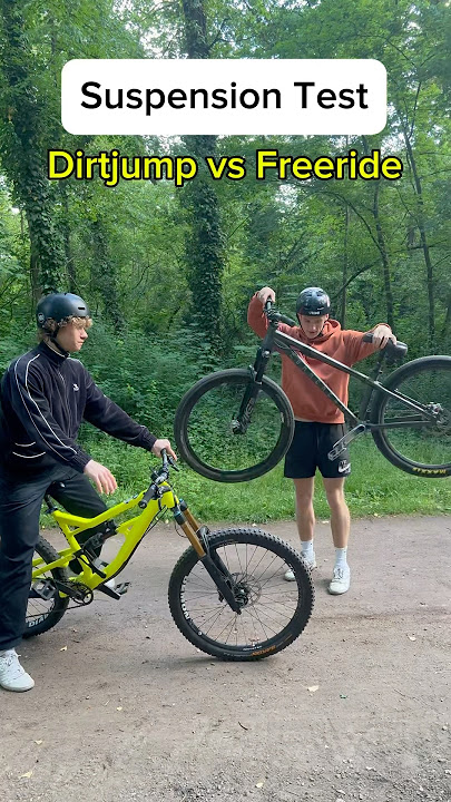 Suspension Test Freeride Bike vs Dirtjump #shorts
