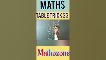 Table 23 Trick #shorts#youtubeshorts #maths#table#maths