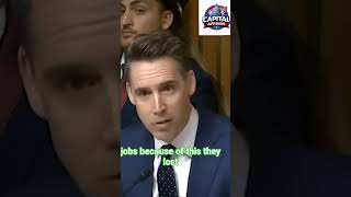 senator:Josh hawley,their lost they' jobs  because of this !