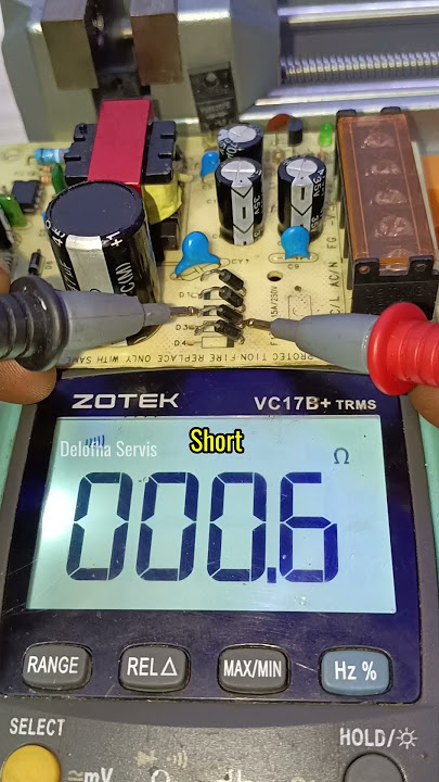 The first stage in repairing a power supply is checking the diode bridge. #repair #tutorial #test