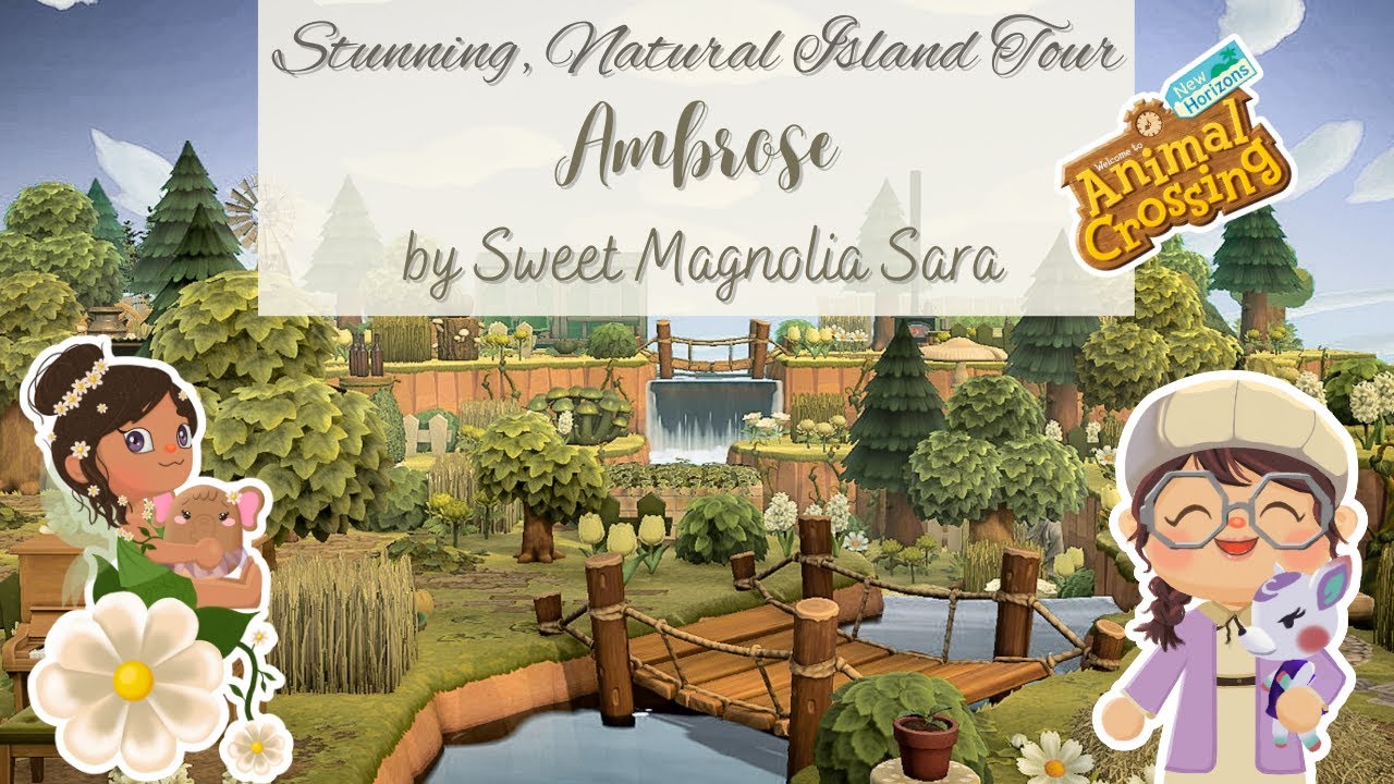 Beautiful Natural Island Tour! Next Level Terraforming! ACNH Animal