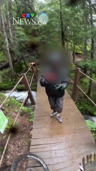 Suspect arrested following viral video of Whistler, B.C., mountain bike toss