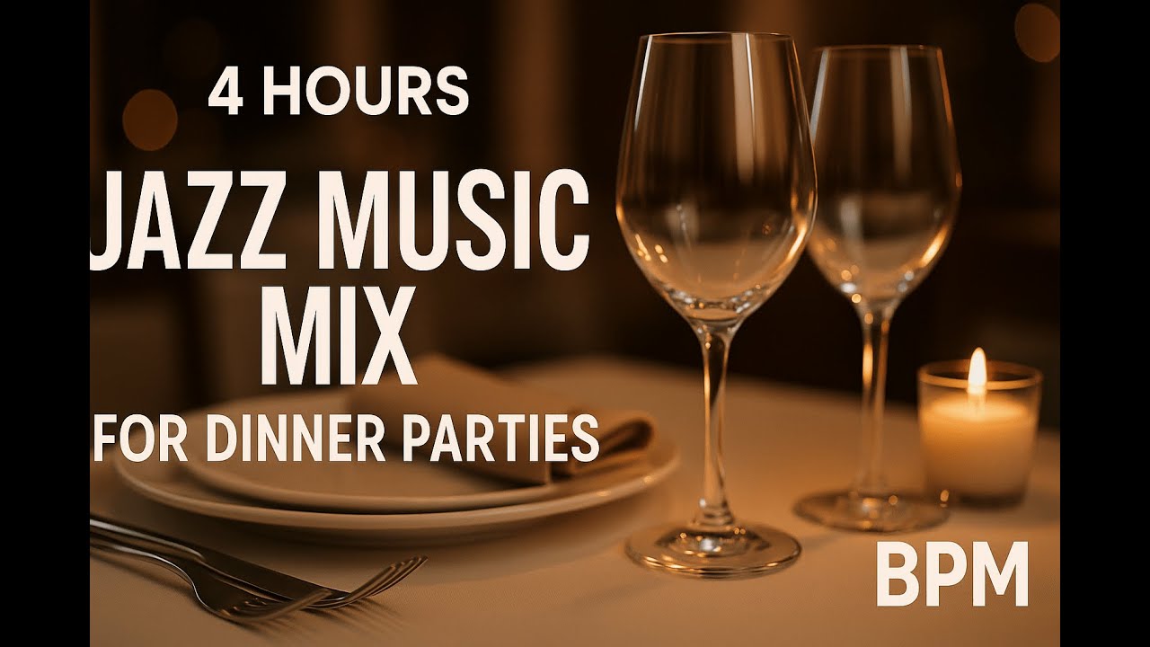 4-Hour Jazz Mix for Dinner Parties | Background Party Music