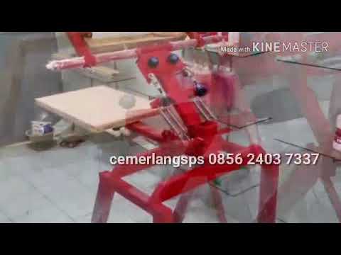 Meja sablon single rotary 085624037337 YouTube