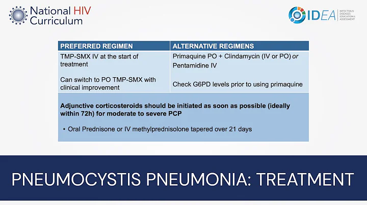 Mini-Lecture Series: Pneumocystis Pneumonia: Treatment