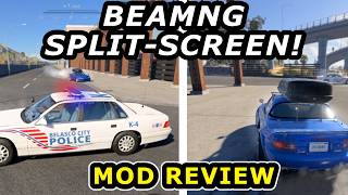 Split-Screen BeamNG Mod Review And Gameplay