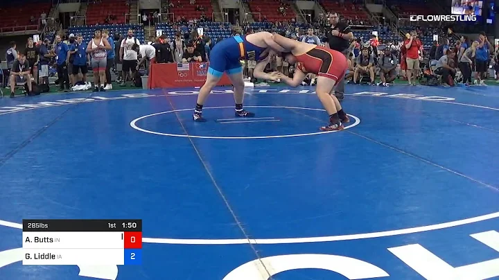 285 Lbs Rnd Of 64 Aaron Butts Indiana Vs Griffin L...