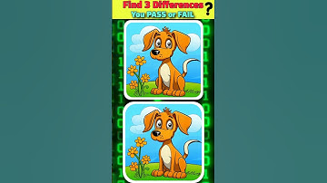 Only 1% People Can Find All 3 Differences! 🤯 | Find the 3 Mistakes Game #shorts