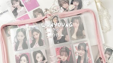 setting up my new wonyoung collection | 100+ photocards