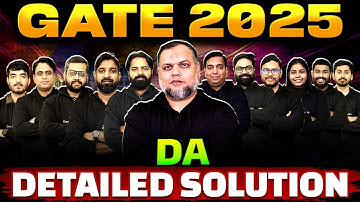 GATE 2025 Answer Key DA | Detailed Paper Discussion | GATE 2025 DA Exam