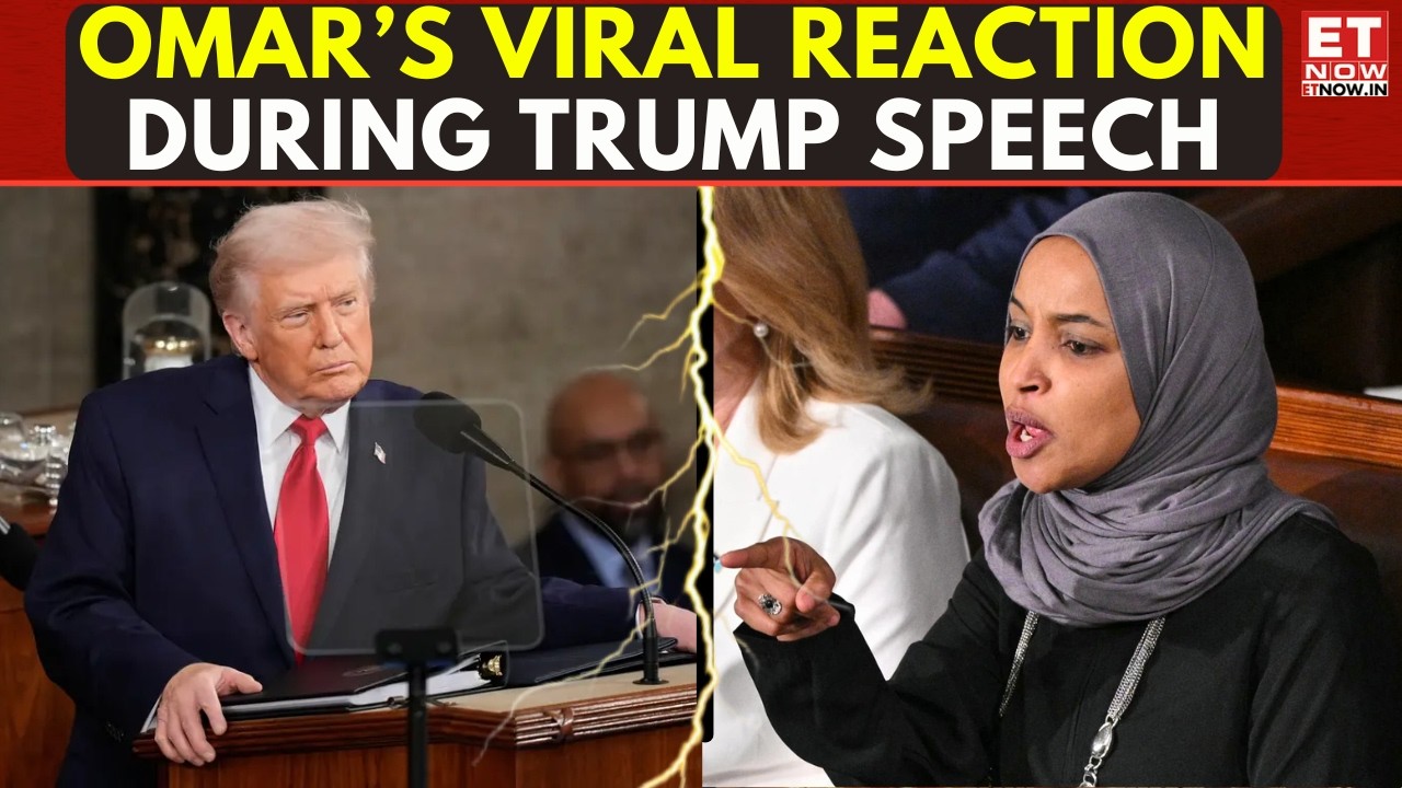WATCH: Ilhan Omar’s Reaction Goes Viral After Trump’s ‘Somali Pirates’ Remark | ET Now | Latest News